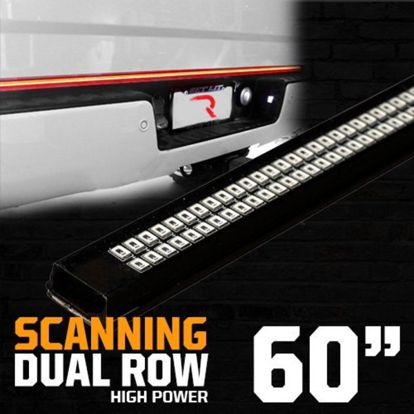 Recon 60IN TG BAR W/ULTRA HP DUAL ROW AMBER SCANNING LED TSS/ULTRA HP DUAL R 26416XHP